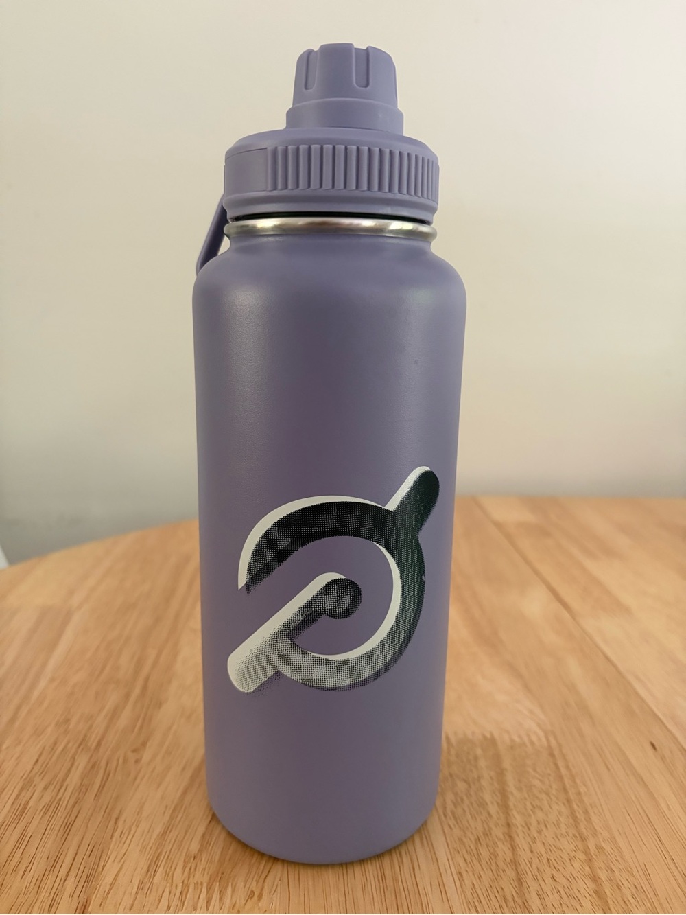 Peloton Lavender Tumbler Water Bottle Stainless Steel - large, w/ handle on cap